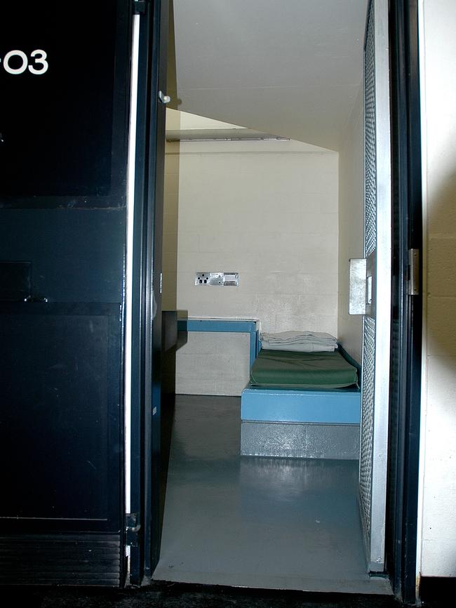 A cell in Yatala Labour Prison’s G Division.