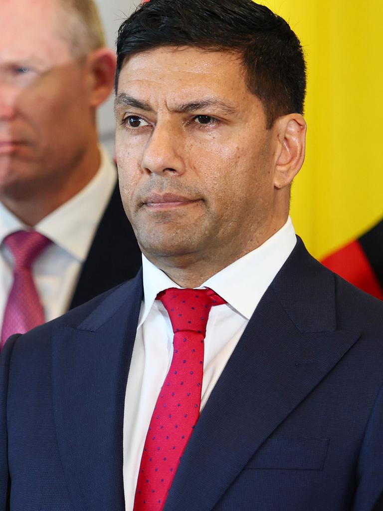 Lance McCallum becomes the first First Indigenous man to hold a position in Queensland cabinet. Picture: NCA NewsWire/Tertius Pickard