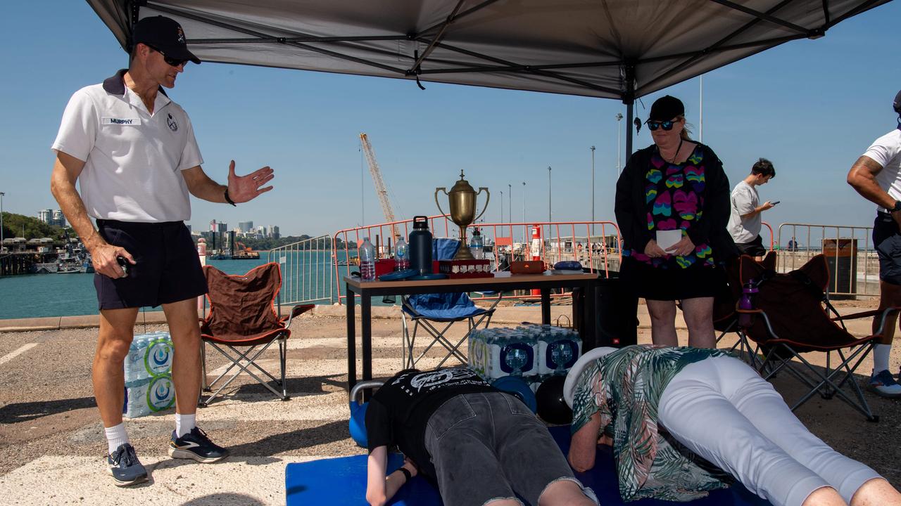 Planks at the HMAS Coonawarra open day in seven years. Picture: Pema Tamang Pakhrin