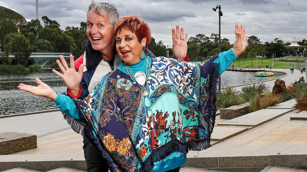 Mark Trevorrow in town to promote the Adelaide Cabaret Festival with Anne Wills. Picture: Sarah Reed