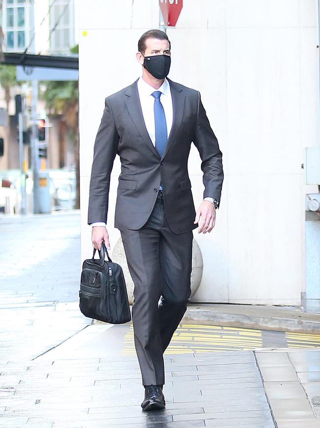 Ben Roberts-Smith arrives at Federal Court on Monday. Picture: NCA NewsWire/Nikki Short