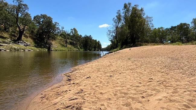 The Macquarie River at Sandy Beach, Dubbo. Picture: Facebook.