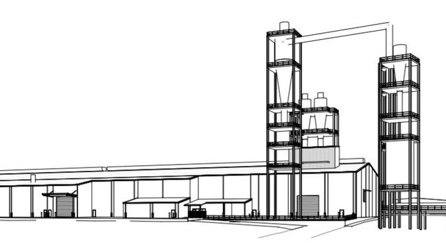 Plans for the new facility include a 52-metre tall principal drying tower.