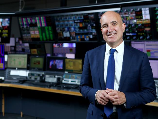 Sky News CEO Angelos Frangopoulos is fighting back against the fear campaign and misinformation. Picture: Hollie Adams