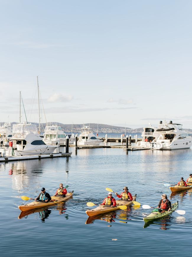 Roaring 40s Kayaking - Hobart City Tour. Picture: Tourism Australia