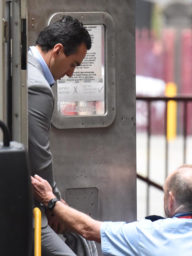 Andrew Lee arrives at court today. Picture: Nicole Garmston