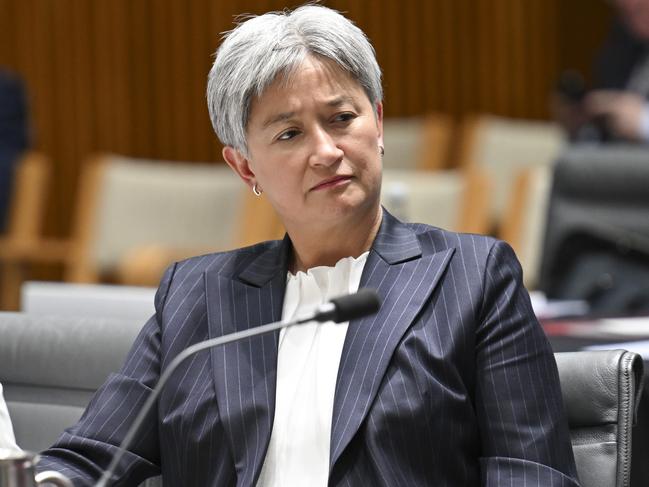 CANBERRA, AUSTRALIA  - NewsWire Photos - November 7, 2024:  Senator Penny Wong  appears at the Supplementary Budget Estimates 2024Ã¢â¬â25  Senate Foreign Affairs, Defence and Trade Legislation Committee at Parliament House in Canberra. Picture: NewsWire / Martin Ollman