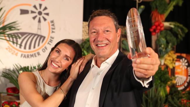 Innovation Farmer of the Year winner John Said and his daughter Raquel.