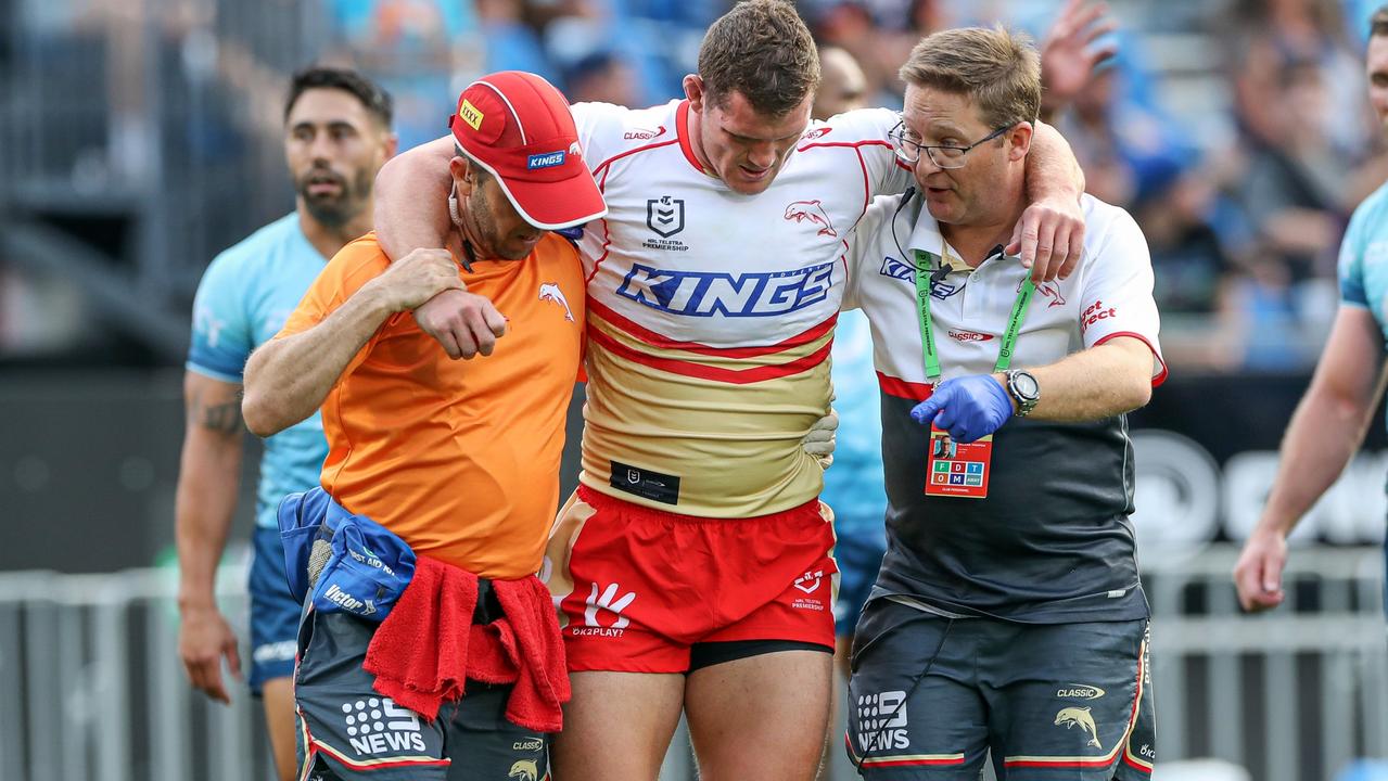 Tom Gilbert will miss the entire season after he ruptured his ACL on the weekend. Picture: NRL Photos