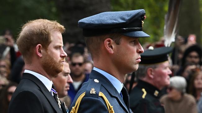 Prince William and Prince Harry had a big argument during a meeting about the Duke and Duchess of Sussex leaving the Royal Family. Picture: Getty Images