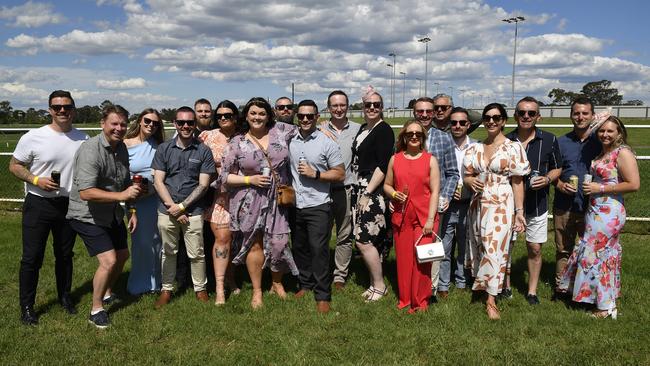 Bet365 Traralgon Cup Day, held at Traralgon Racecourse, Traralgon, Victoria, 1st December 2024: Gippsland Motor Group Traralgon team. Picture: Andrew Batsch