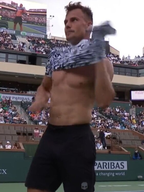 The Hungarian hulk has the best rig in tennis. Photo: Twitter.