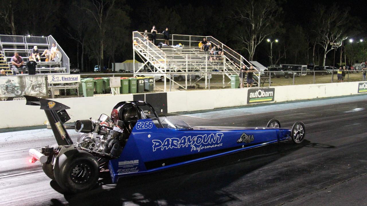 Caleb Seng took the win in the highly competitive junior dragster clas against nine other racers at Benaraby dragway. Picture: Rodney Stevens