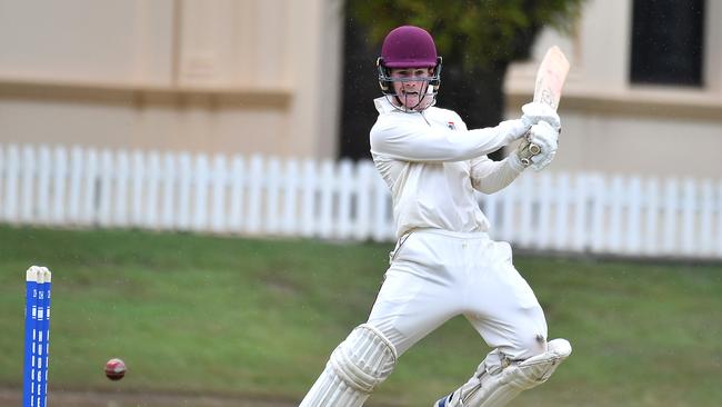 Ipswich Grammar School batsman Luke Sanderson. Picture, John Gass