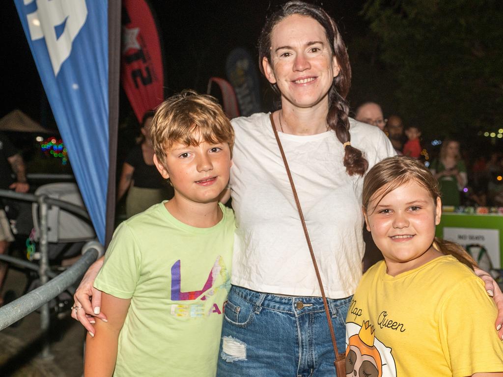 Sebastian Hinschen, Melissa Giraldo and Patricia Hinschen at Carols in the Gardens, Mackay Regional Botanic Gardens, Saturday 2 December 2023 Picture:Michaela Harlow