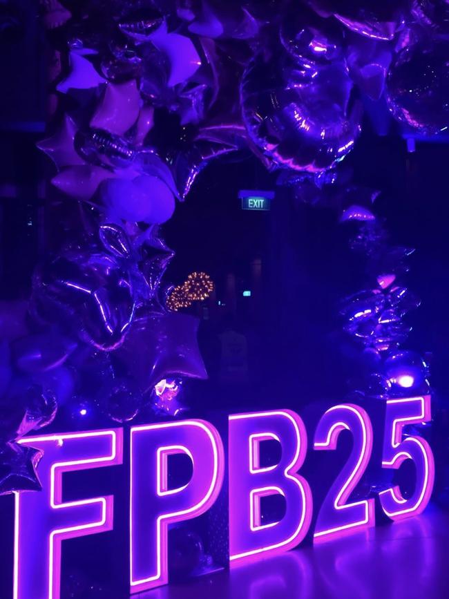 The decor for the big night.
