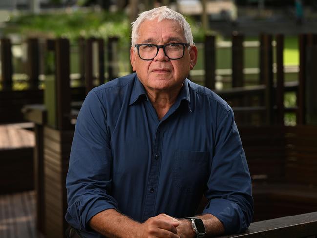 22/2/2024: Mick Gooda,  former Justice Commissioner of the Australian Human Rights, outside the State Library of QLD, in Brisbane.  pic: Lyndon Mechielsen/The Australian