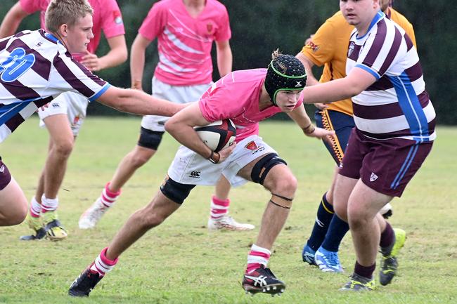 Adam Edwards. TAS First XV rugby, St Paul's School v John Paul College. Saturday May 10, 2025. Picture, John Gass