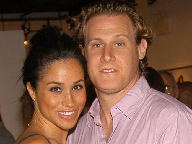 EAST HAMPTON, NY - AUGUST 26: Meghan Markle and Trevor Engelson attend COACH Legacy Photo Exhibit by REED KRAKOFF at Coach on August 26, 2006 in East Hampton, NY. (Photo by Billy Farrell/Patrick McMullan via Getty Images)