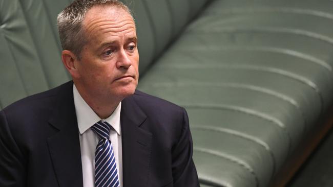 Former Australian opposition Leader Bill Shorten at Parliament House in Canberra. Picture: AAP