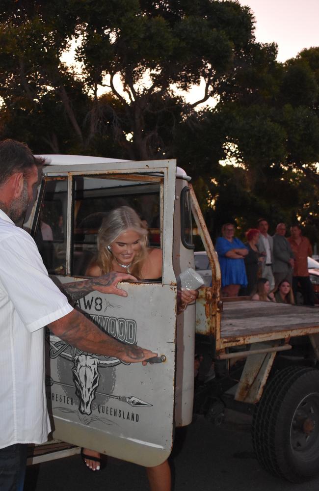 A student at Kawana Waters State College Year 12 formal 2024.