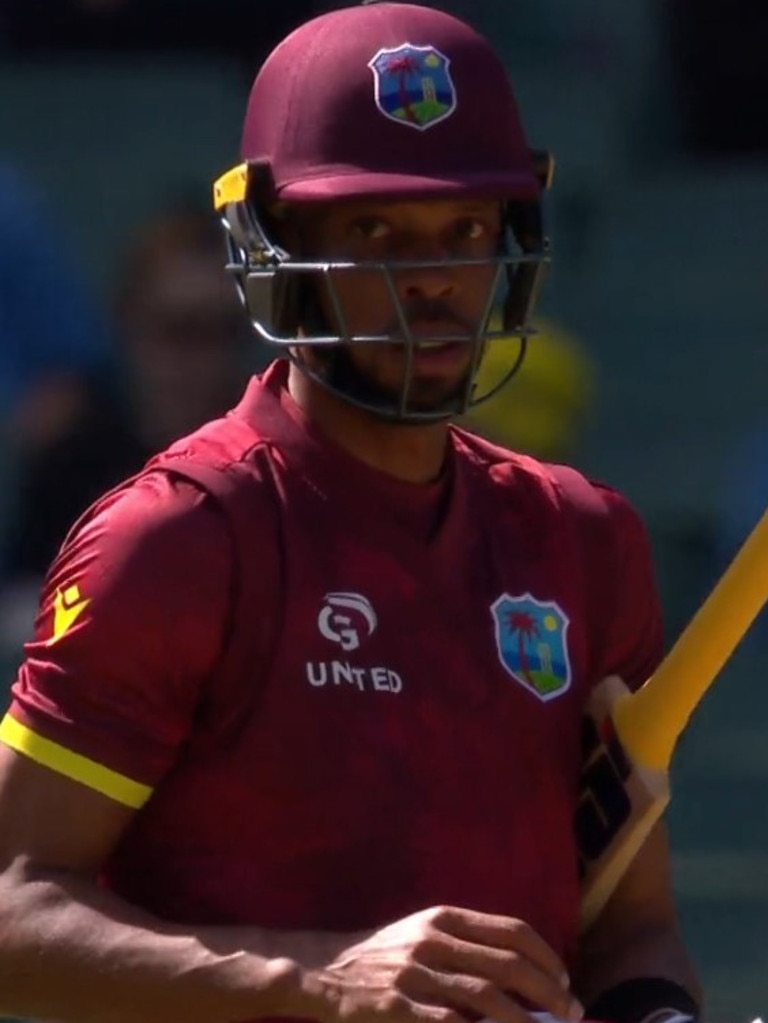 Roston Chase was taking the p**s. Photo: Fox Sports