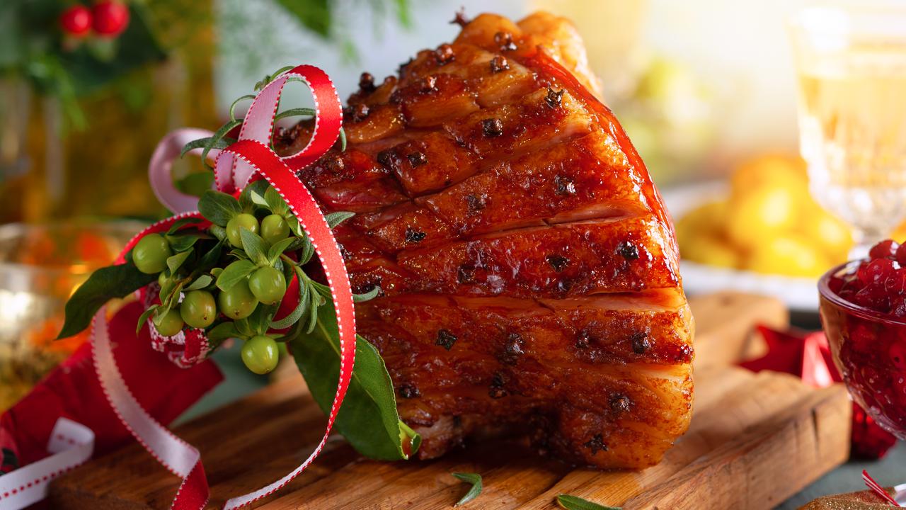 You want to look for a ham with smooth, even skin and even colouring. Picture iStock