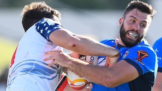 James Tedesco played for Italy during the Rugby League World Cup.