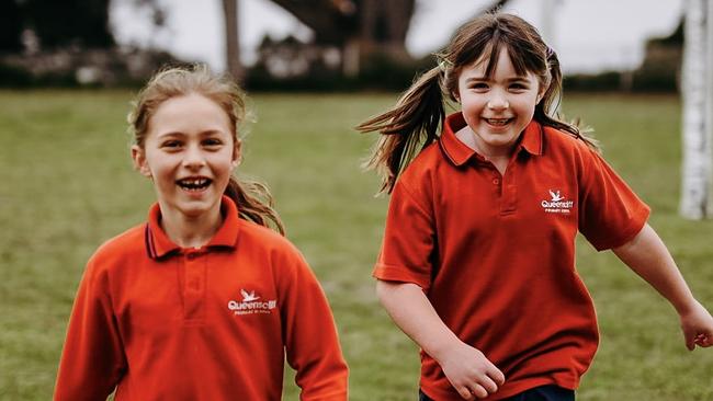 Queenscliff Primary School year two students Loretta Boyd and Emilia Horbowsky.