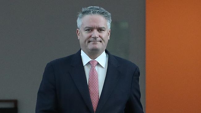 Federal Finance Minister Senator Mathias Cormann. Picture: KYM SMITH