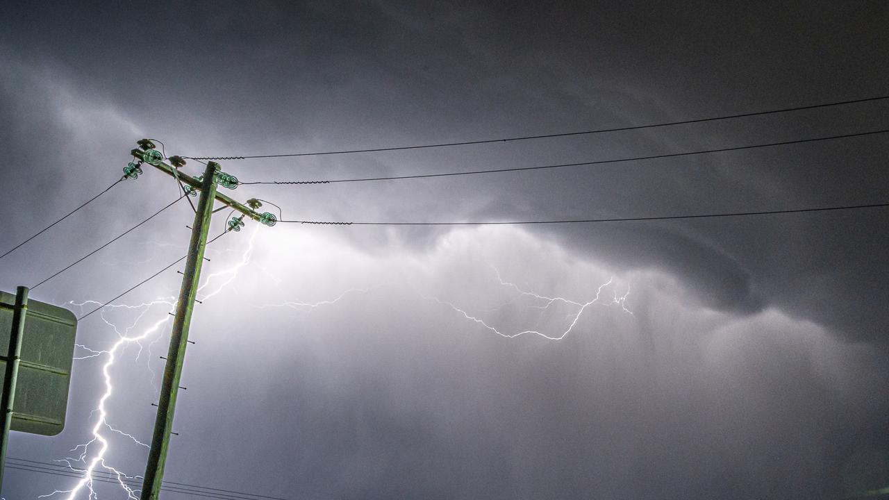 Glenn Hurse from Dalby captured lightning during a severe storm. Picture: Glenn Hurse Photography