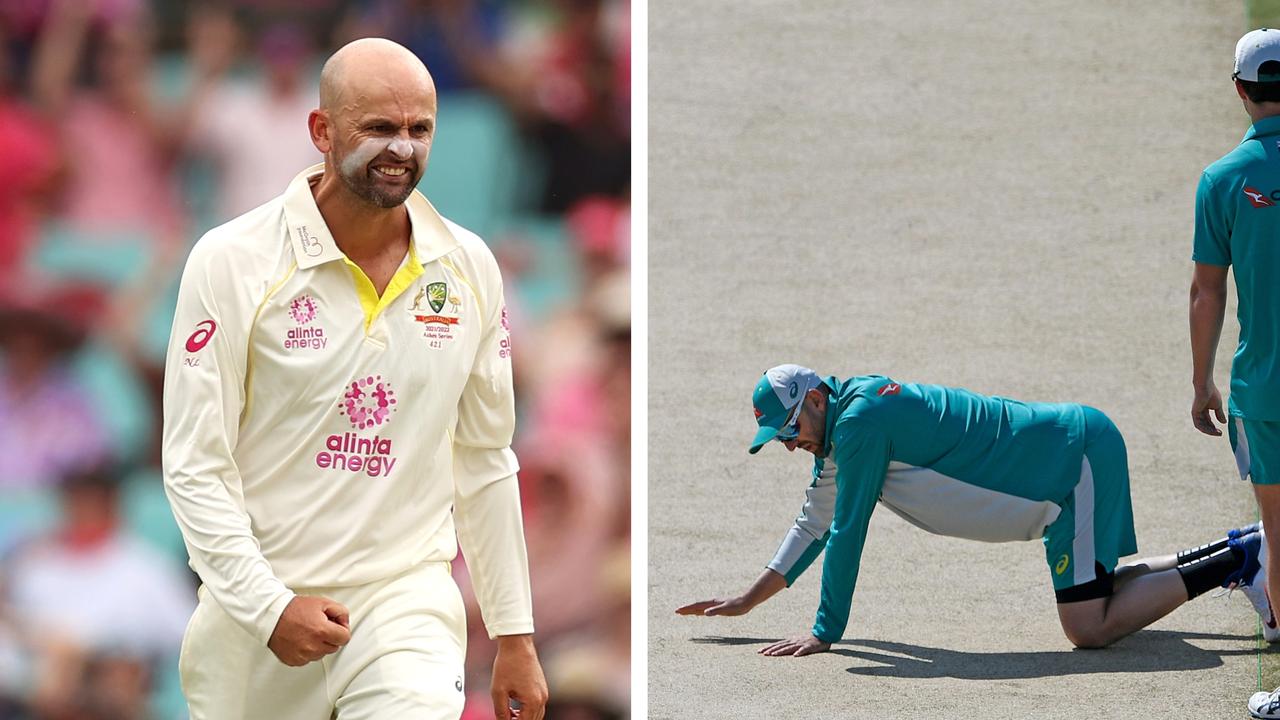 Nathan Lyon believes the pitch could break up late. Photo: Fox Sports