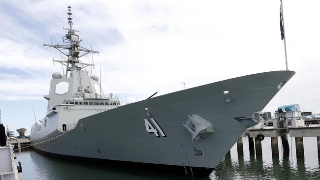 Official launch of the Air Warfare Destroyer, Brisbane at Techpor. Picture : Defence Department