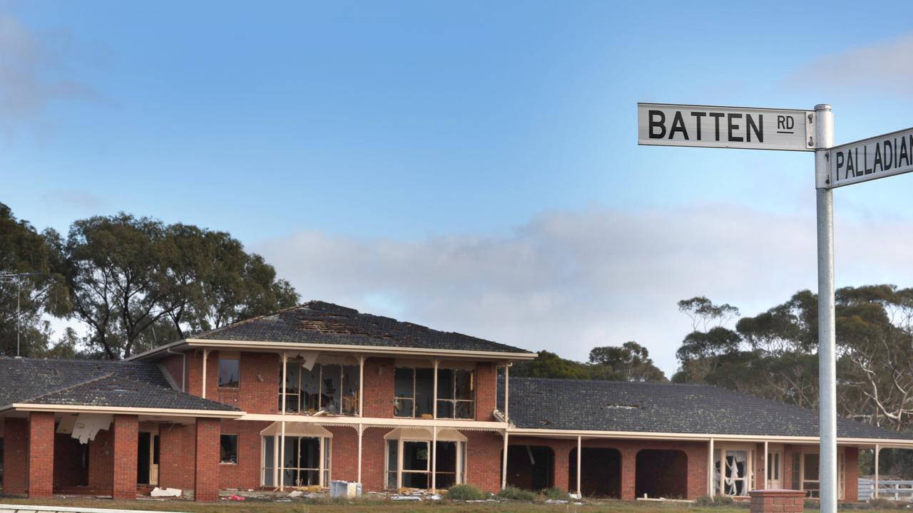 The derelict house on Batten Rd, Charlemont, opposite new homes. Picture: Alison Wynd