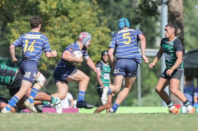 Ilan Cloete. Colts 1 club rugby round 8 action between Sunnybank and Easts. Picture Stephen Archer.