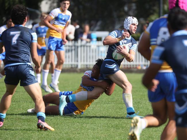 Pictured is The Peter Mulholland Cup at Ringrose Park, Wentworthville today. Patrician Brothers Blacktown v Matraville SHS. Picture: Tim Hunter.