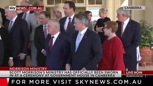 PM Scott Morrison's cabinet sworn in