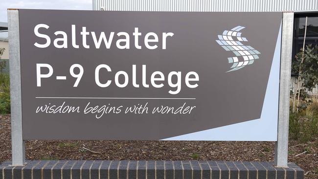 Saltwater P-9 College in Point Cook is another new school which only opened this year. Picture: Ellen Smith