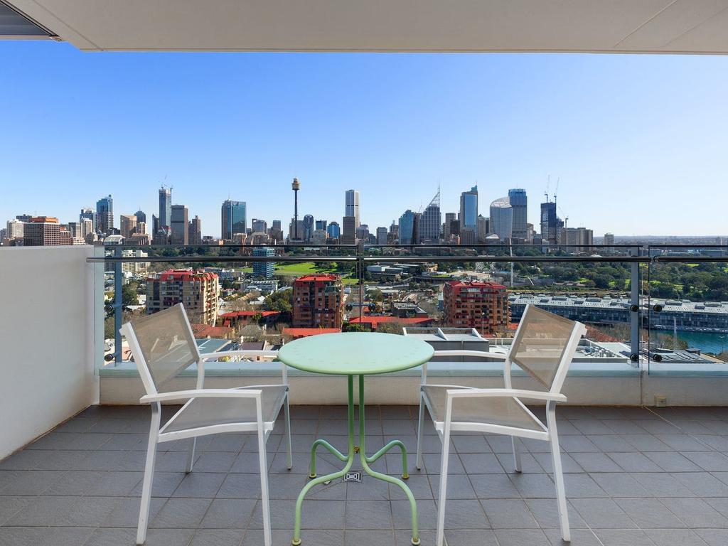 The 12th floor home also boasts city views.