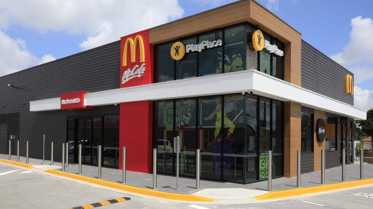 Macca’s selling hamburgers for 20c today at the reopening of its first ever Australian restaurant. Picture: Supplied