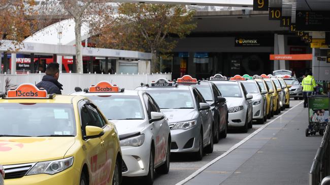 Melbourne Airport has been leading calls for the state government to bring back the ban on touting. Picture: David Crosling