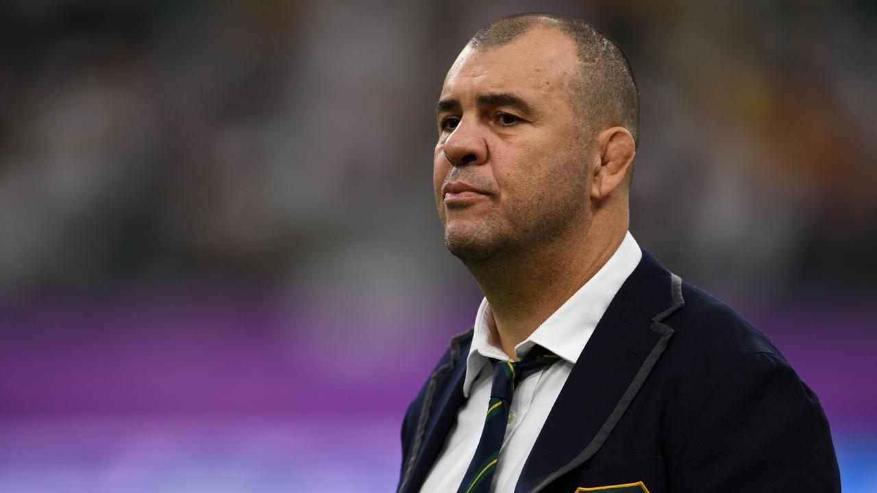 Michael Cheika before the Japan 2019 Rugby World Cup quarterfinal match.