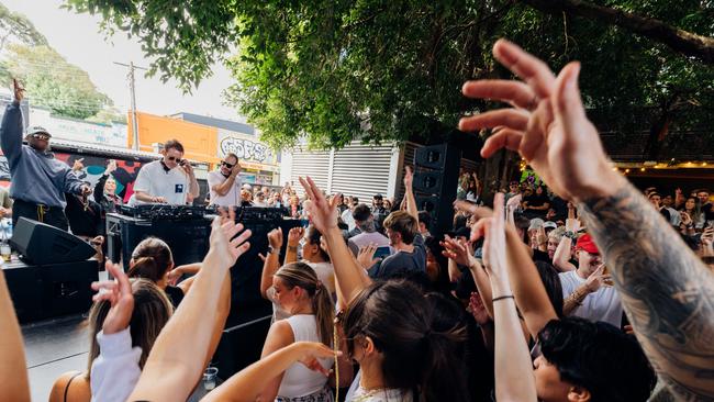 Drum and Bass legends Chase & Status and Luude created FOMO across Sydney on Sunday with a surprise pop up rave at Vic On The Park. Picture: Supplied by BCS Imaging.