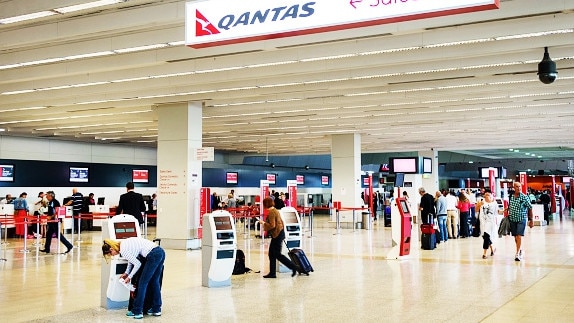 Qantas is planning changes to its boarding process and new baggage tracking technology to improve the customer experience. Picture: Jeff Greenberg/Universal Images Group via Getty Images