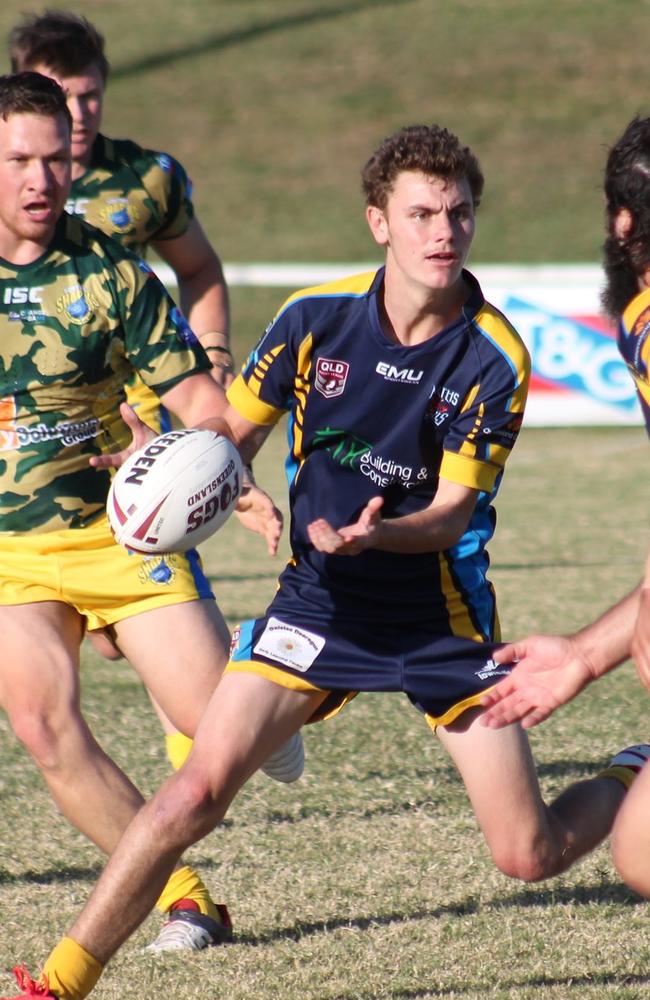 Norths Devils halfback Ethan Edwards in action in 2021.