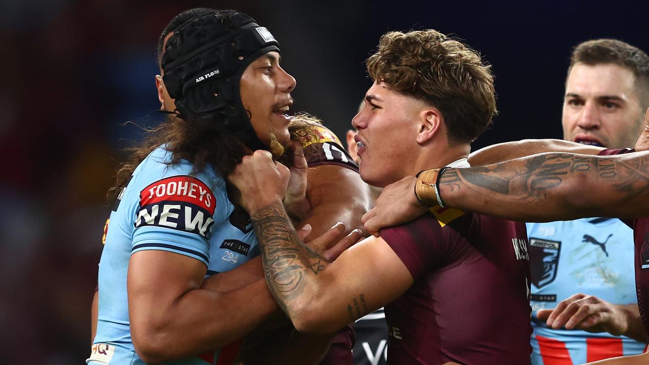 Jarome Luai says rivalries are what makes rugby league great ahead of Sunday’s showdown with Reece Walsh and Selwyn Cobbo. Picture; Chris Hyde/Getty Images