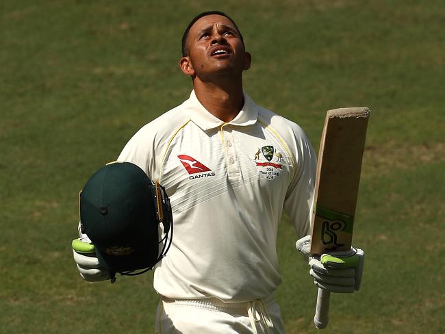 Usman Khawaja is Australia’s best available batsman according to Matt Hayden. Picture: Getty Images