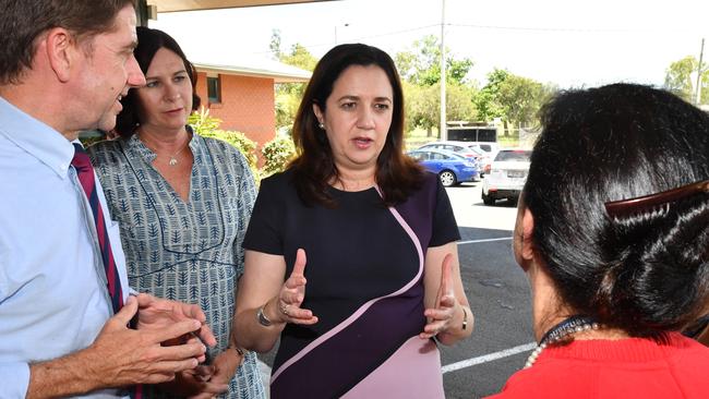 Annastacia Palaszczuk campaigns in Proserpine. Picture: AAP