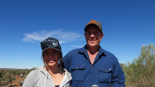 Maddy and Steve drove from Victoria to catch this year's Finke action. The duo want to see David Walsh claim his fifth title.