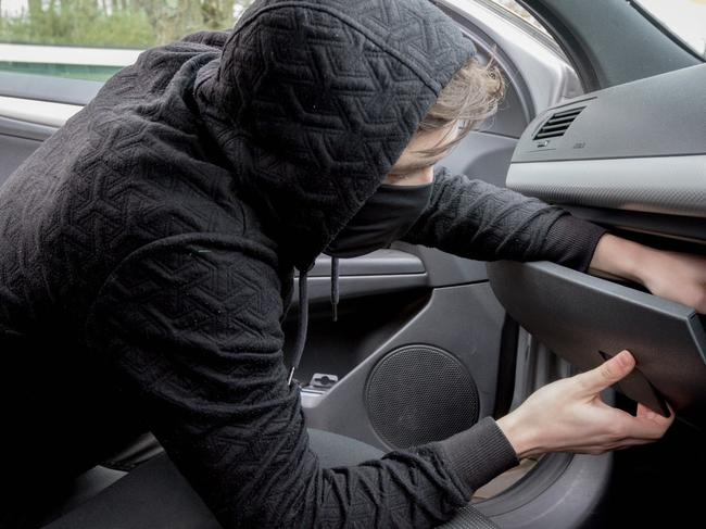 Detectives from the Stonnington Crime Investigation Unit, with assistance from the Air Wing, arrested the couple a short time later seizing two stolen vehicles and multiple weapons. Picture: Supplied